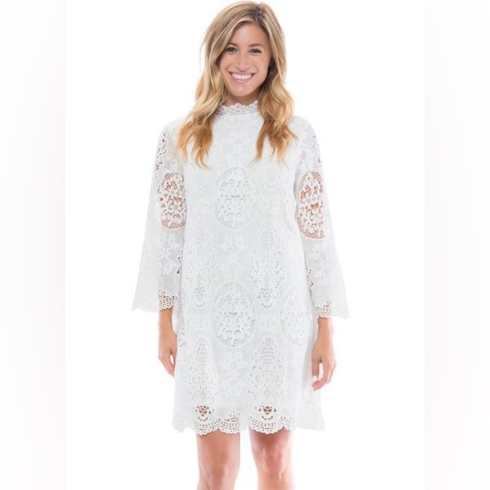 NWT ENGLISH FACTORY crochet shift dress